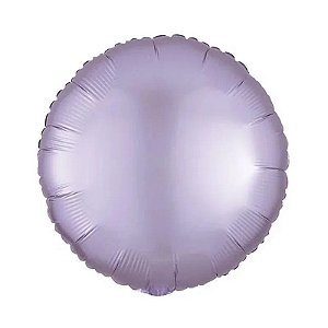 Balão metalizado redondo 20" Cromado Lilás Flexmetal