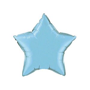 Balao Metalizado Estrela Azul 18"/45cm Cromus