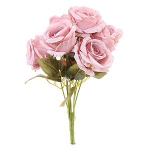 Buque Rosas 7 Flores Artificial un Páscoa / Casamento / Batizado