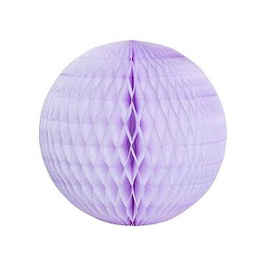 Globo Colmeia de Papel Tamanho G 24cm - Lilás - 1un