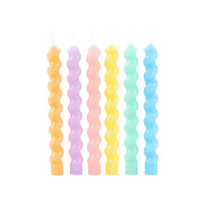 Vela Macaron Candy Colors 6un 8cm
