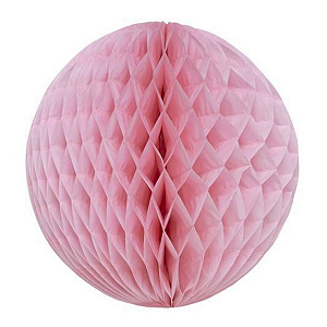 Globo Colmeia de papel tamanho M 17 cm Rosa Tutti Frutti 1un