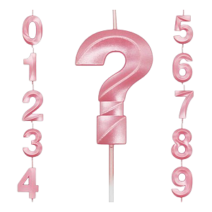 Vela Mini Design Rosa Candy Color Numeros