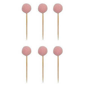Topper Pompom (6 und) -Rosa Blush 8cm