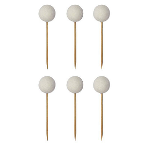 Topper Pompom (6 und) -Baunilha 8cm