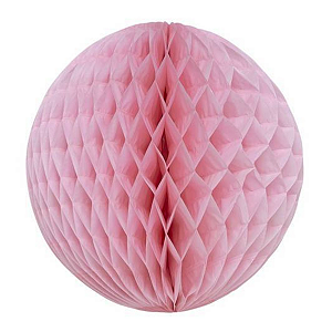 Globo Colmeia de papel tamanho G 24cm - Rosa Tutti Frutti