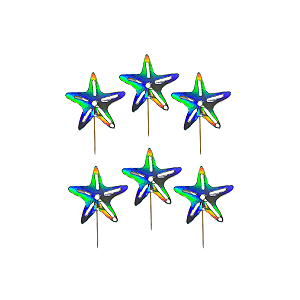 Pick Palito Petisco Estrela do Mar Nacarada Docinhos 11cm 6un
