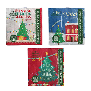 Guardanapo de Papel Decoração Natal Estampas 33cm 10un