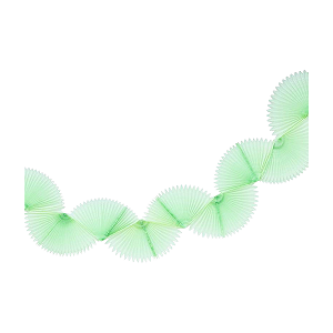 Guirlanda Leque de Papel de Seda - Verde Maçã 1un