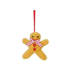 Enfeite Ornamento Ginger Menino Xadrez Árvore Natal 01un