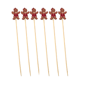 Palito p/ Aperitivos Petiscos Doces Ginger 12cm 20un