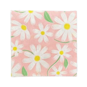 Guardanapo de Papel Margarida Rosa 16,5cm 20 Un
