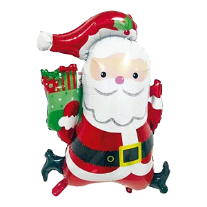 Balão Metalizado Papai Noel 63x78,5cm 1un