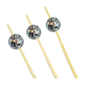 Palito Aperitivos Doces Petiscos Globo Discoteca 12cm 20un