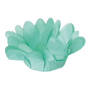 Forminha p/ Doces Margaridinha Verde Bebê 30Un