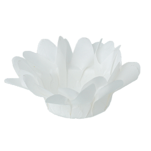 Forminha p/ Doces Margaridinha Branco 30un