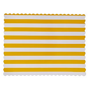 Jogo Americano Infantil (5 un) - Listra Amarelo Queimado