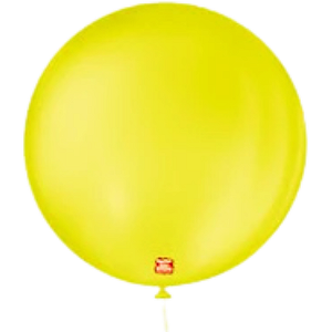 Balão 5 polegadas Redondo Amarelo Citrino 50 un. São Roque