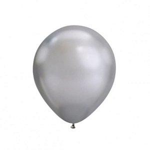 Balao 9 polegadas Metallic Chumbo C/ 25 Sao Roque
