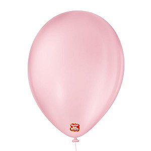 Balao 9 Liso C/ 50 Rosa Baby Sao Roque