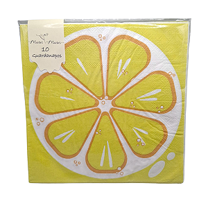 Guardanapo Papel Estampa Limão Siciliano 32x32cm 10Un