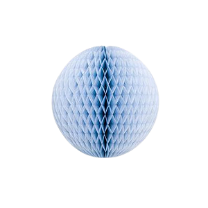 Globo Colmeia De Papel Tamanho P 11cm Azul jeans 1Un