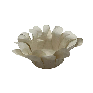 Forminha p/ Doces Margaridinha Off White 30un