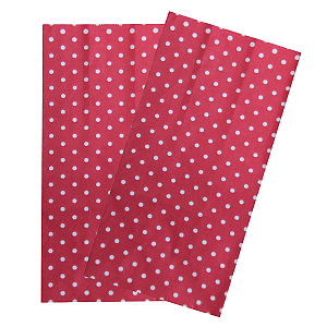 Saco De Papel Mini Poá Pink 12Un