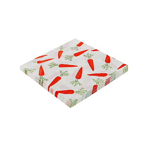 Guardanapo Páscoa Estampa Cenourinhas 33x33cm 20Un