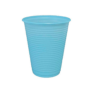 Copo Descartável BioDegradável 200ml Azul Candy 50Un