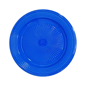 Prato Descartável BioDegradável 15cm Azul 10Un