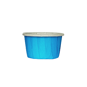 Mini Forminhas para Cupcake Forneaveis Azul Clara Lisa 20Un