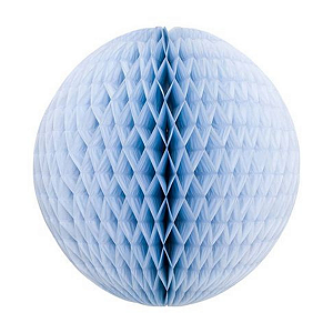 Globo Colmeia de papel tamanho GG 35cm - Azul Jeans 1Un