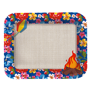 Bandeja Laminada Arraiá Bão Demais R5 33,5x40cm 1Un