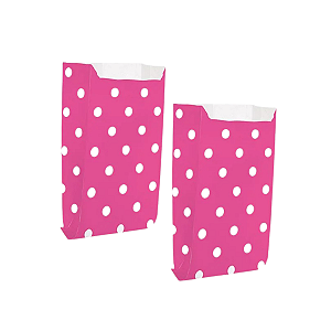 Saquinho De Papel Poá Pink 20Un