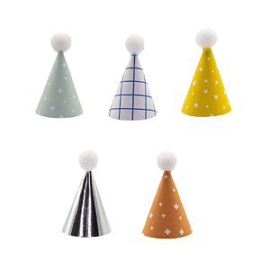 Mini Chapeuzinho Pompom Volta ao Espaço 10Un