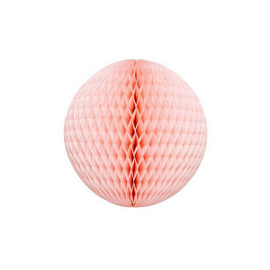 Globo Colmeia De Papel Tamanho P 11cm Rosa Iogurte 1Un