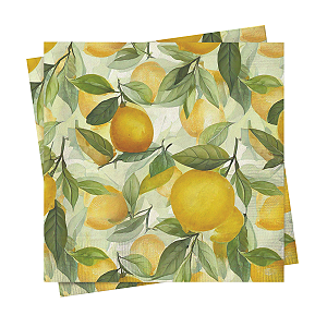 Guardanapo Papel Limão Siciliano 32,5x32,5cm 20Un