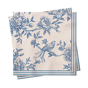 Guardanapo Papel Versalhes Azul 32,5x32,5cm 20 Un