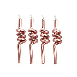 Vela Tubo Rose Gold 04 un. Silver