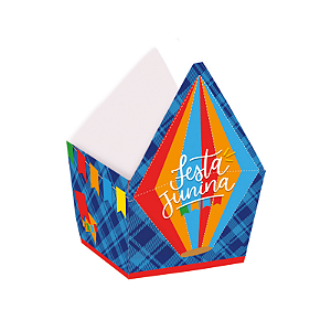 Cachepot Balão Arraiá Bão Demais Festa Junina 9x8cm 8cm