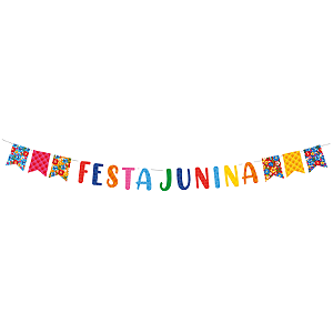 Faixa Decorativa Festa Junina Arraiá Bão Demais
