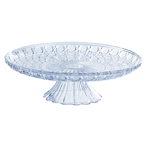 Boleira Lapidada Cristal Transparente 22,5cm 1Un