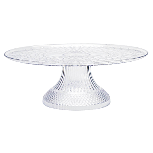 Boleira Lapidada Cristal Transparente 30cm 1Un