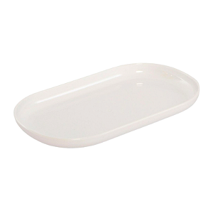 Bandeja Oval Branca 22x13cm 1Un