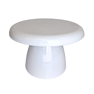 Boleira Cogumelo Grande Branco 24x15cm 1Un