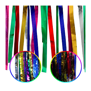 Varal de Fitas Metalizadas Coloridas 10 Metros