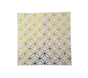 Guardanapo Papel Folha Dupla Marrocos Dourado 33x33cm 20Un