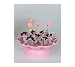 Forminha Para Doces em Papel Vegetal - Xadrez Rosa 10Un