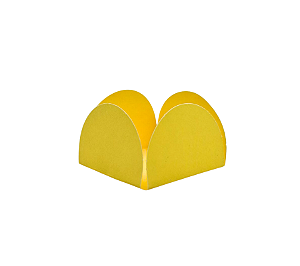 Forminha P/ Doces Caixeta 35mm Amarelo 50Un